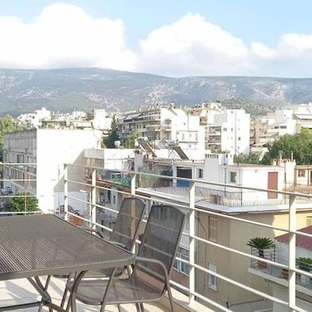 Ferienwohnung Blue -Spacious 1Bdr Corner Flat/Balcony/View Athen Exterior foto