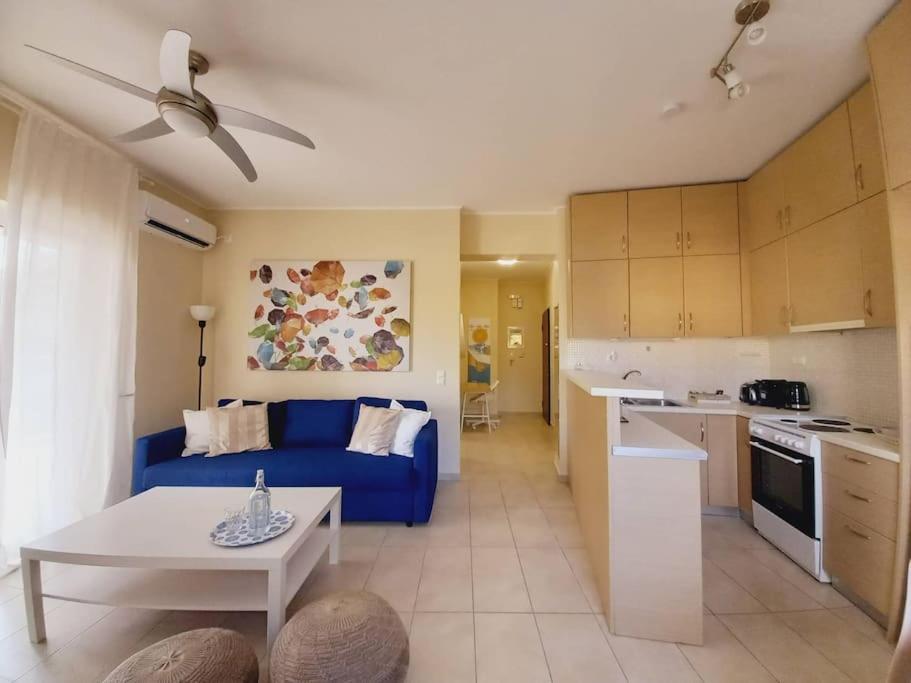 Ferienwohnung Blue -Spacious 1Bdr Corner Flat/Balcony/View Athen Exterior foto